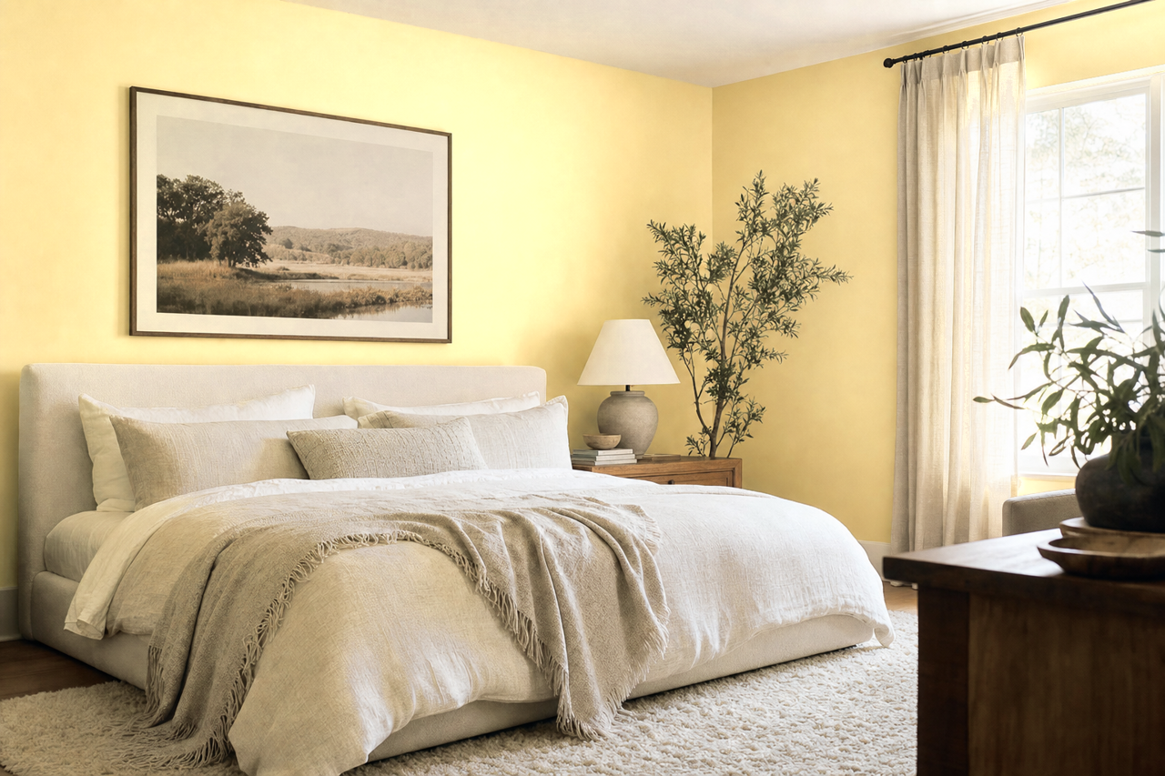 Harp Strings by Benjamin Moore on interiors