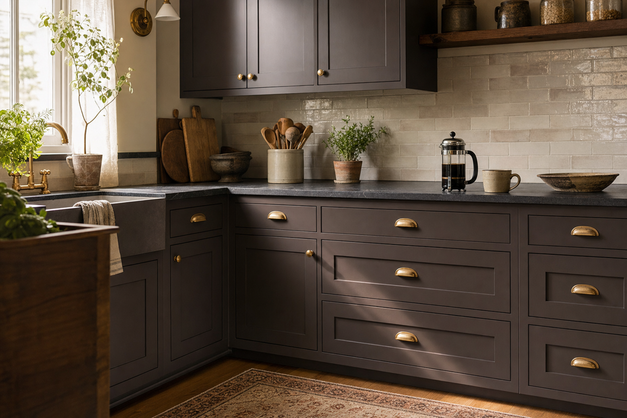Deep by Benjamin Moore on cabinets