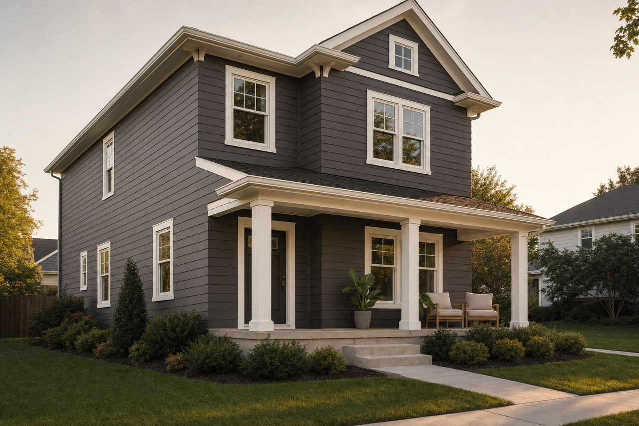 Deep by Benjamin Moore on exterior