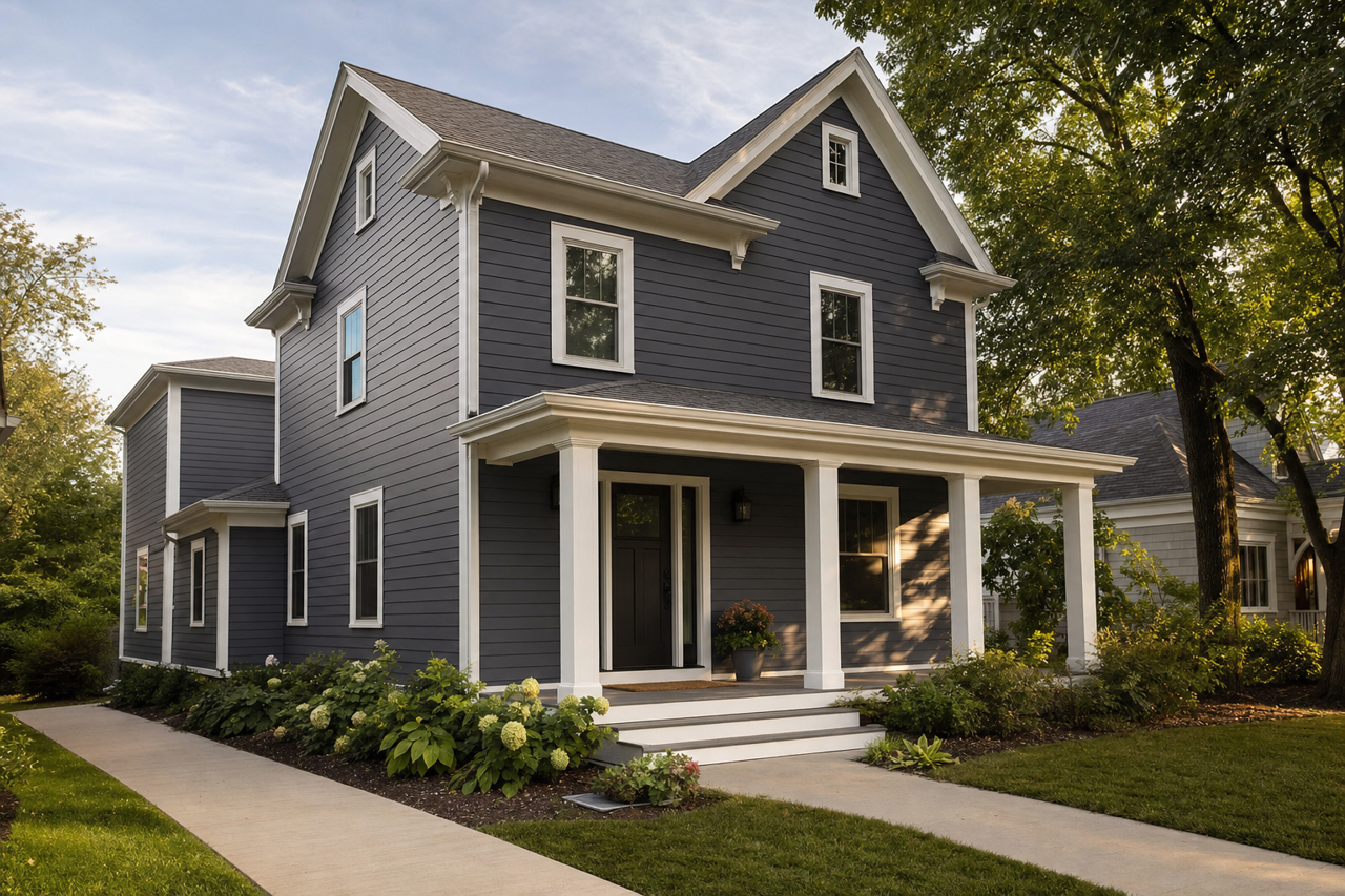 Almost by Benjamin Moore on exterior