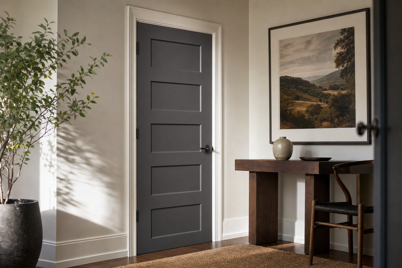 Almost by Benjamin Moore on interior-doors