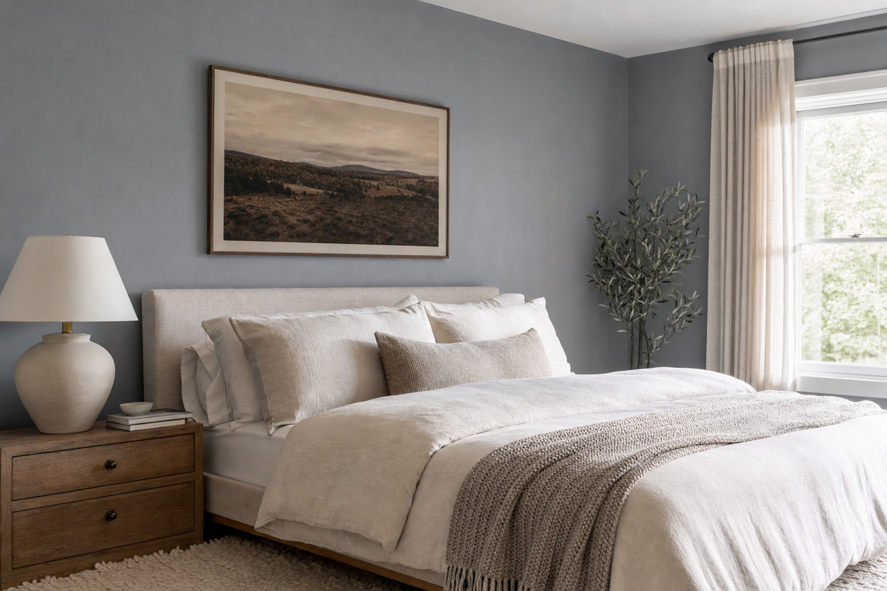 Black by Benjamin Moore on interiors