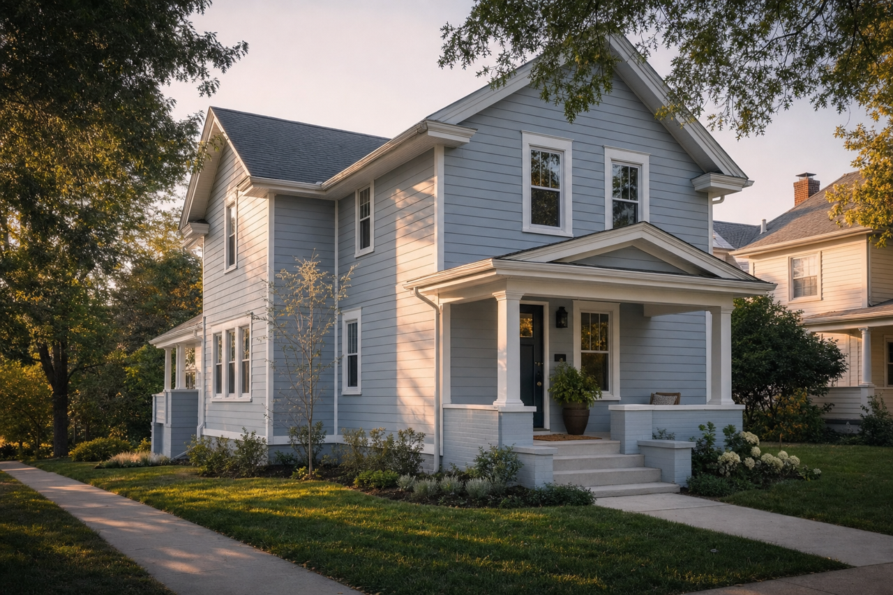 New by Benjamin Moore on exterior