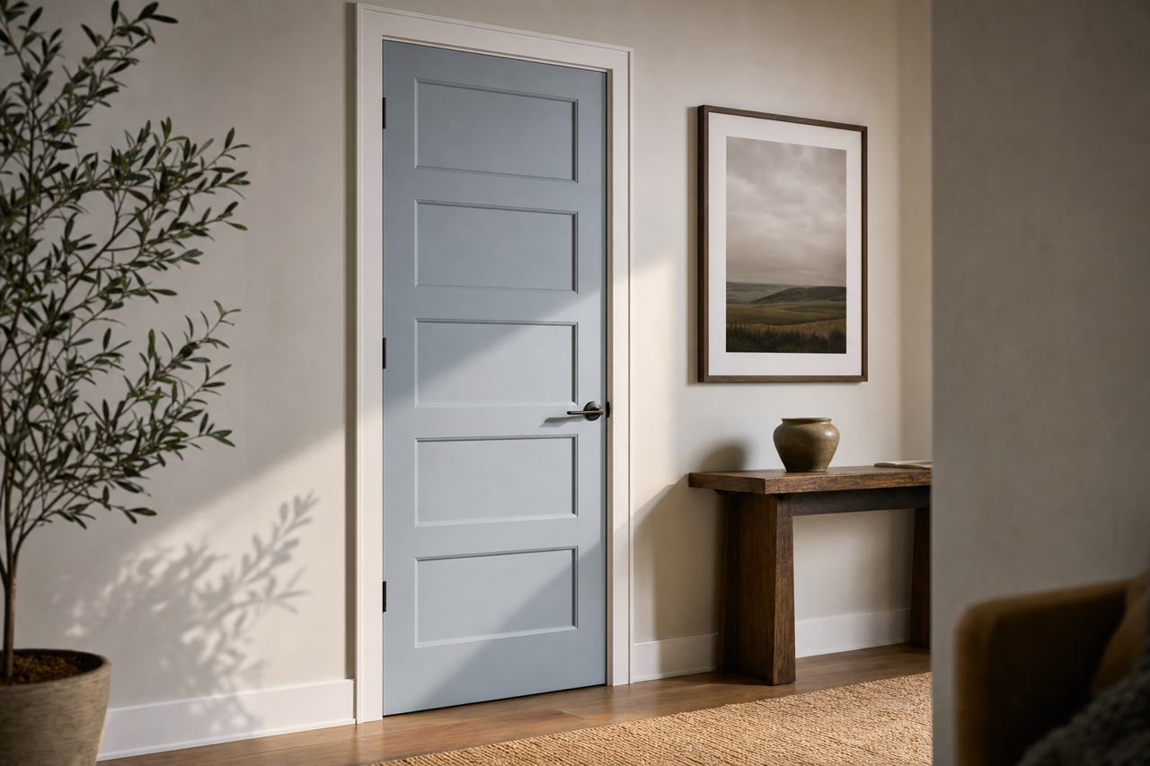 New by Benjamin Moore on interior-doors