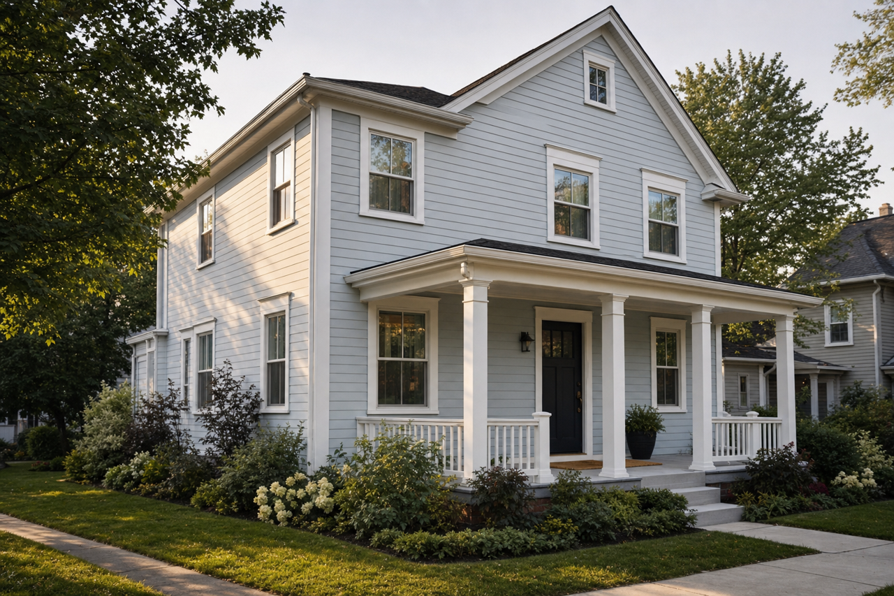 Iced by Benjamin Moore on exterior