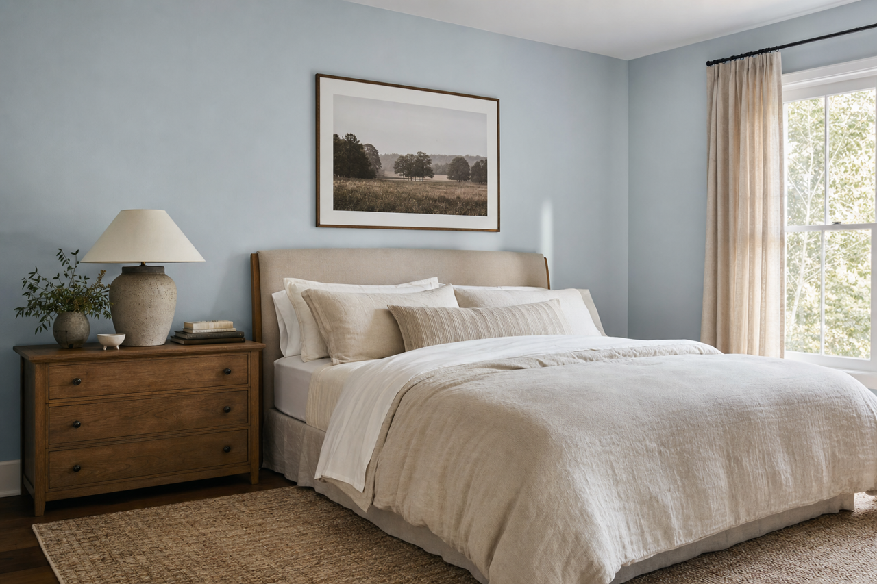 Iced by Benjamin Moore on interiors