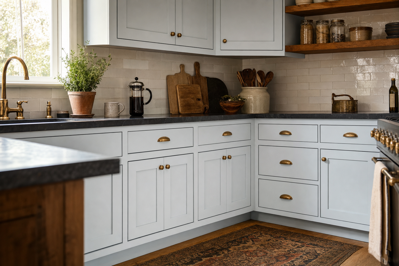 Seattle by Benjamin Moore on cabinets