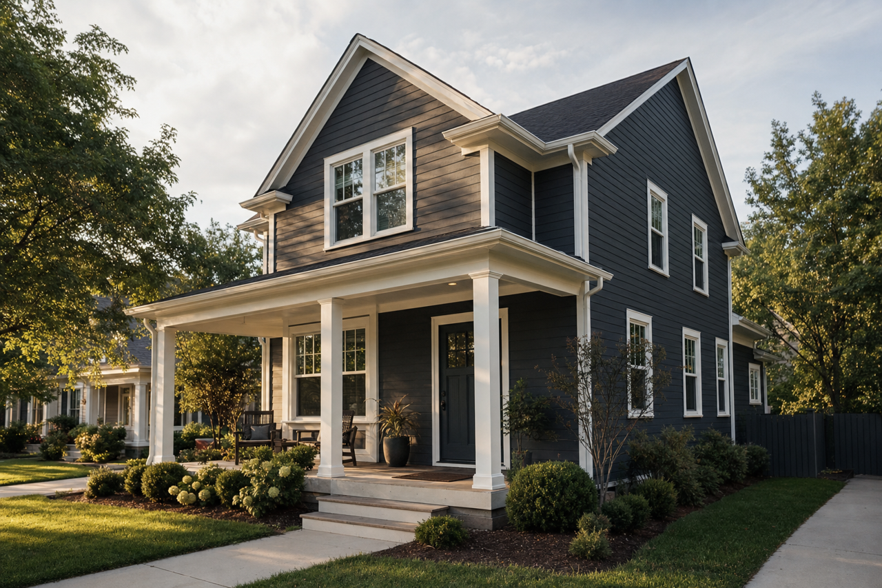 Midnight by Benjamin Moore on exterior