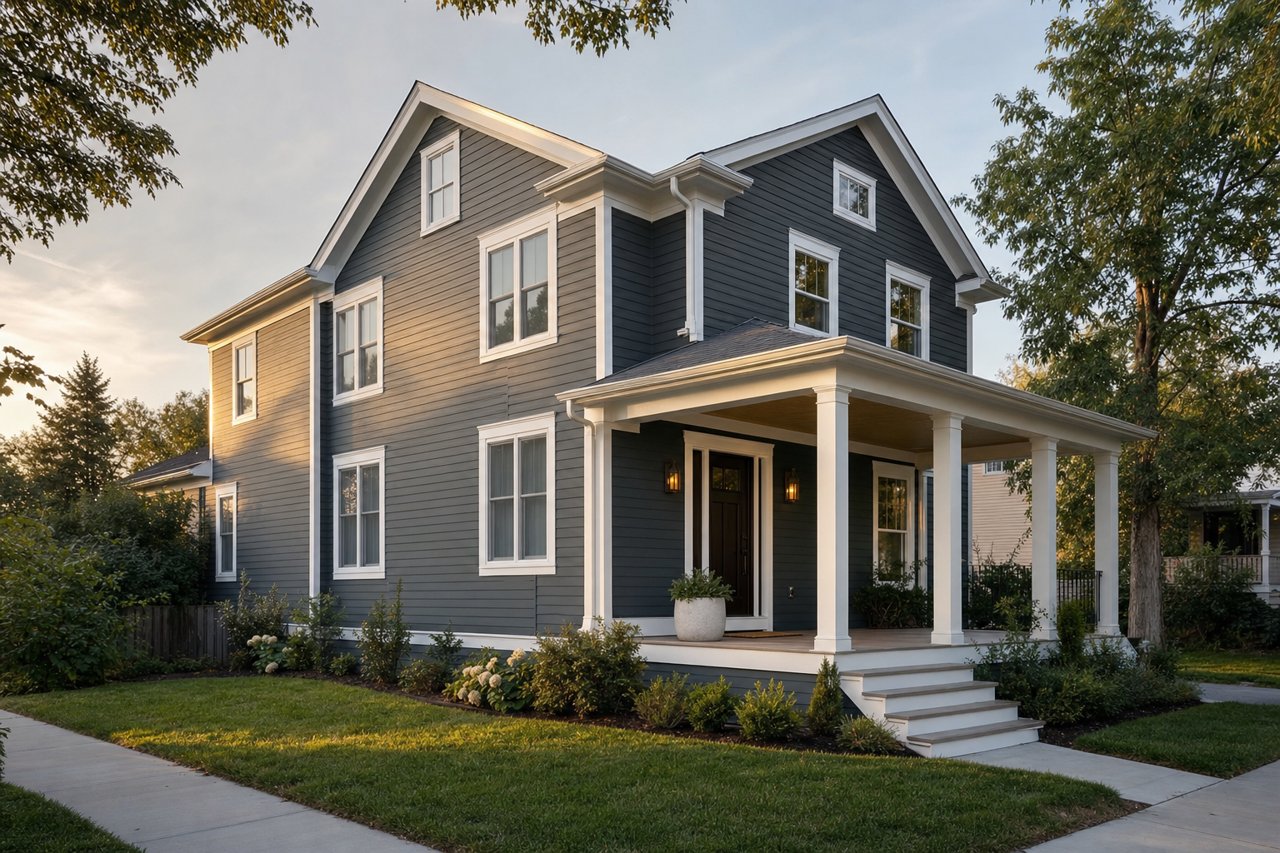 Lead by Benjamin Moore on exterior