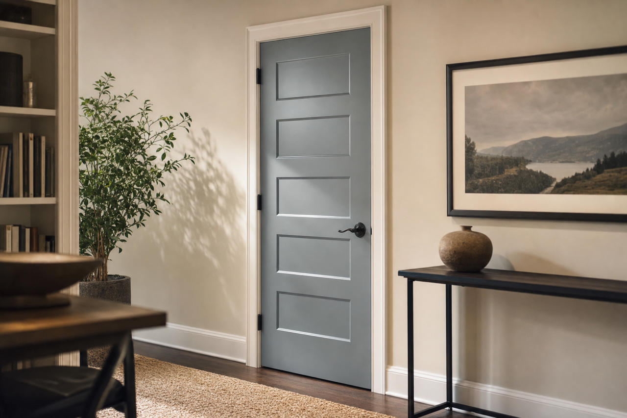 Smokestack by Benjamin Moore on interior-doors