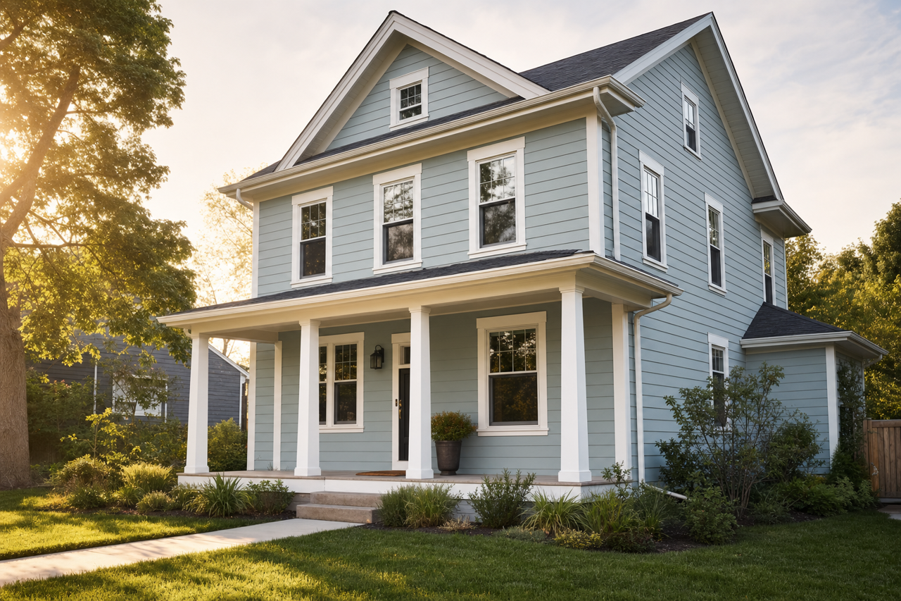 Nimbus by Benjamin Moore on exterior