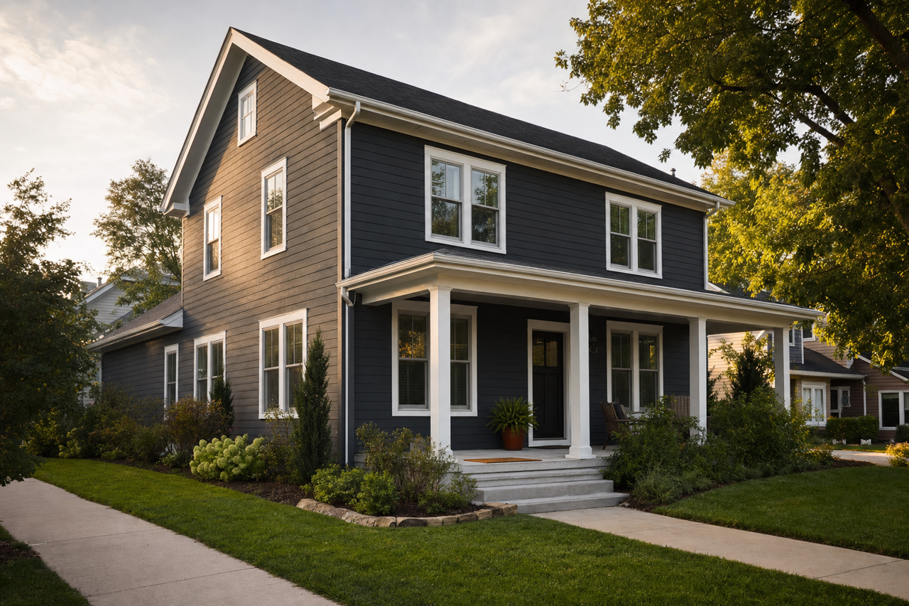 Ebony by Benjamin Moore on exterior