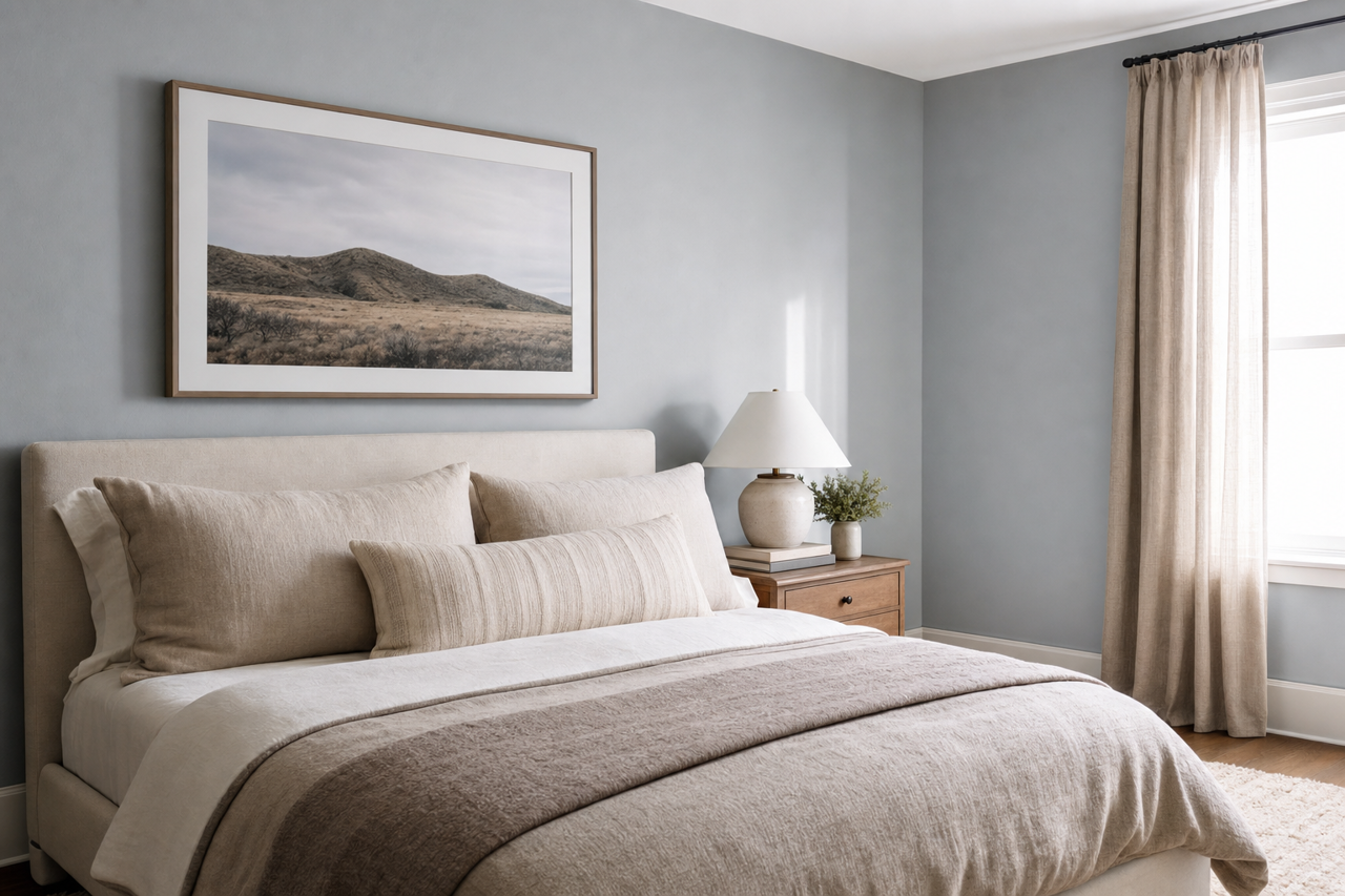 Pilgrim by Benjamin Moore on interiors
