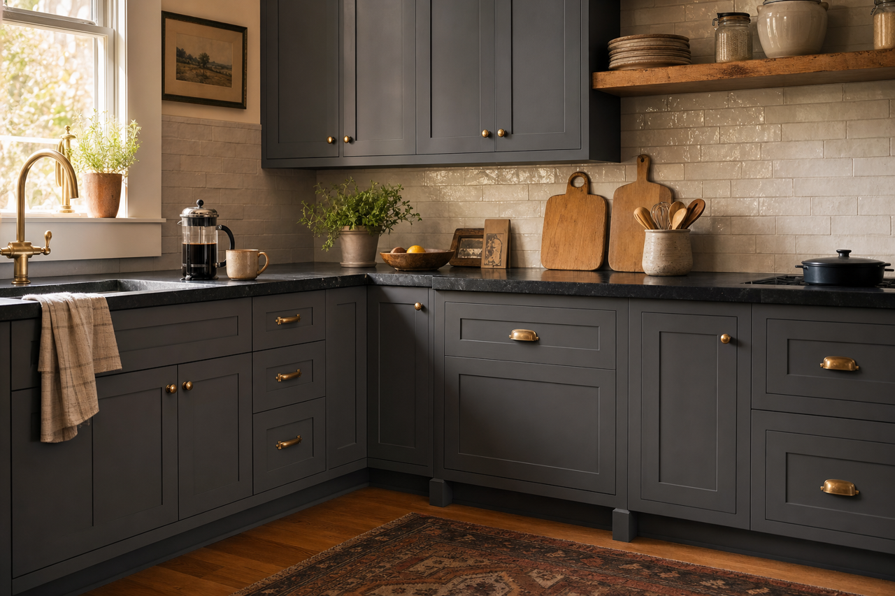 Day's by Benjamin Moore on cabinets