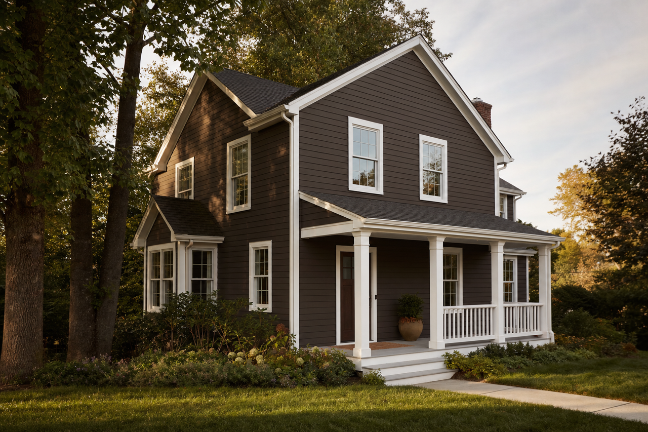 Night by Benjamin Moore on exterior