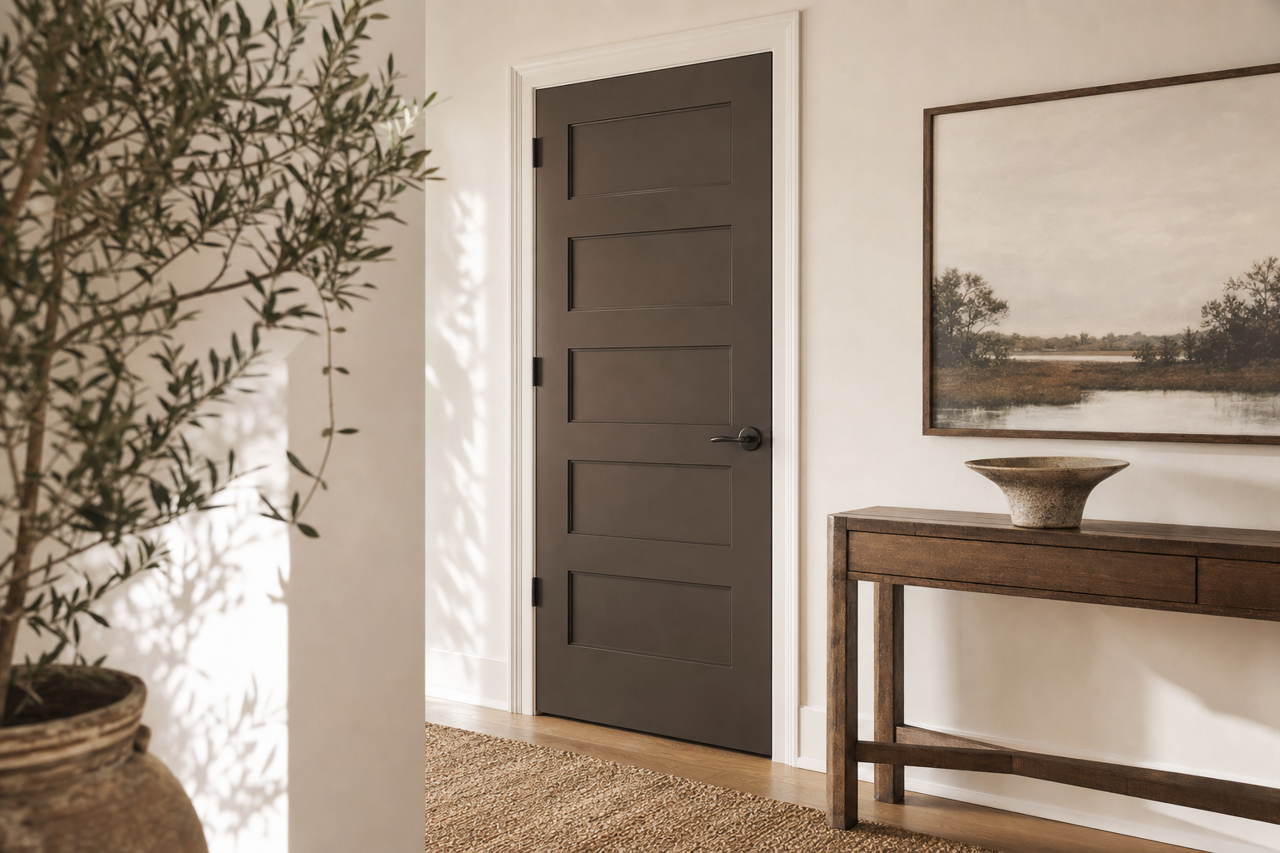 Night by Benjamin Moore on interior-doors