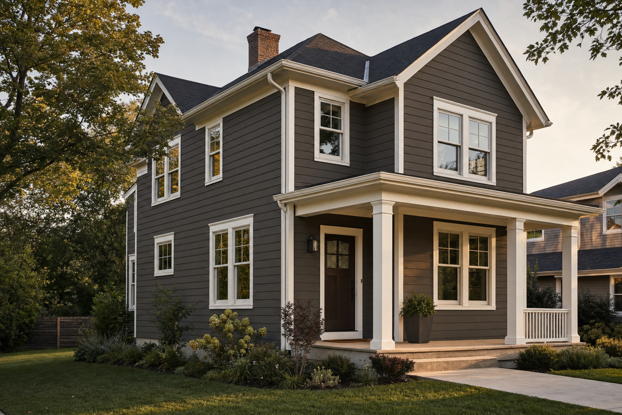 Midsummer by Benjamin Moore on exterior