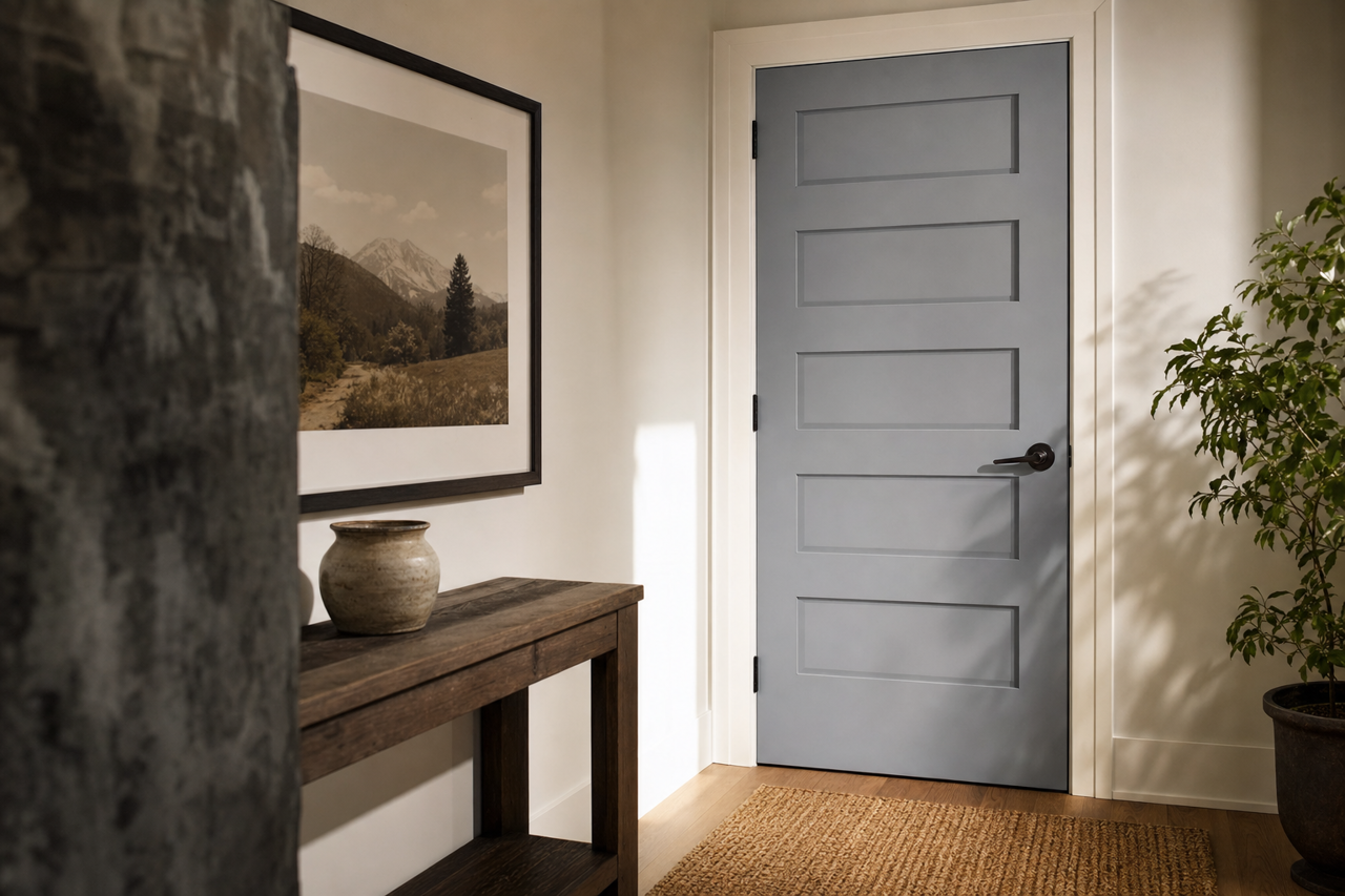 Whale by Benjamin Moore on interior-doors