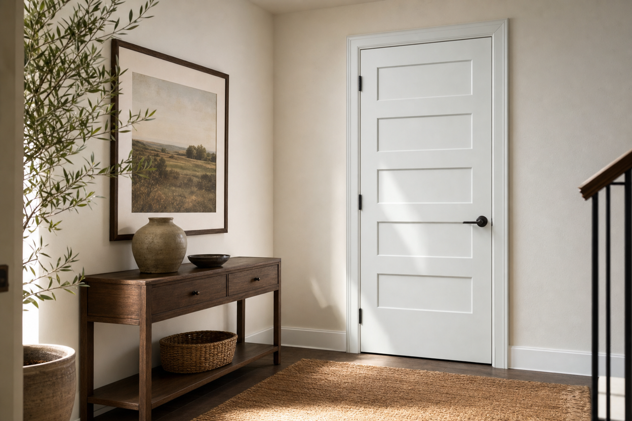 Genesis by Benjamin Moore on interior-doors