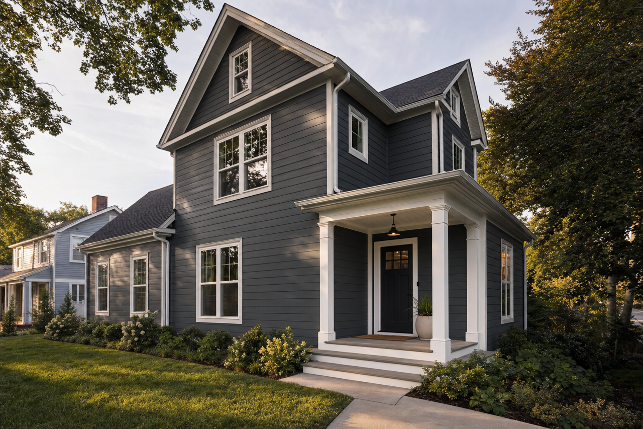 Stonecutter by Benjamin Moore on exterior