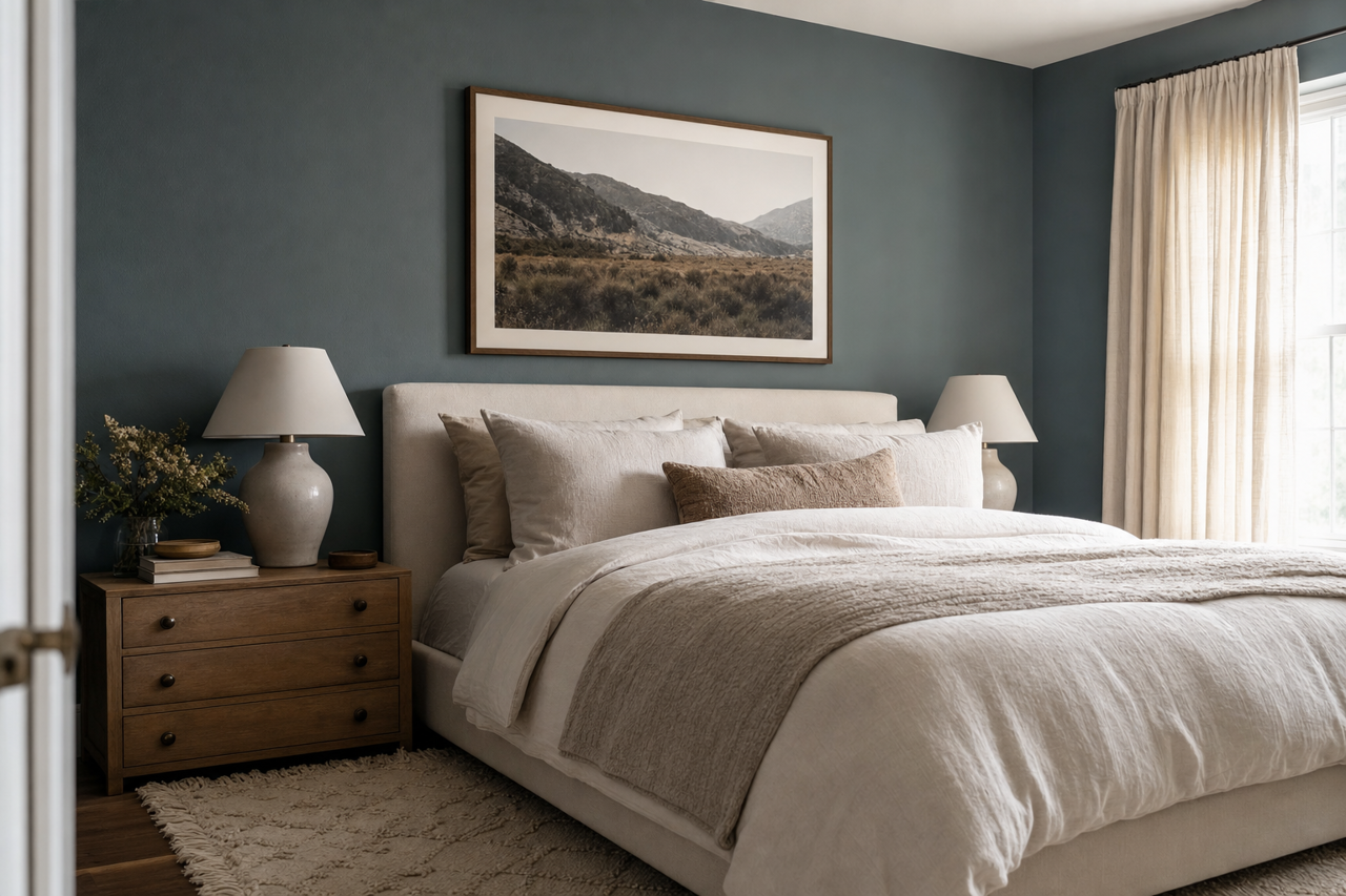 Nocturnal by Benjamin Moore on interiors