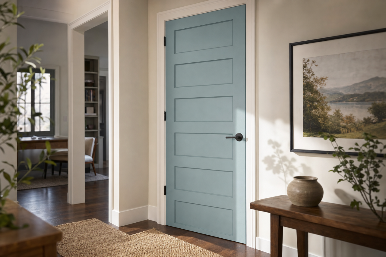 Province by Benjamin Moore on interior-doors
