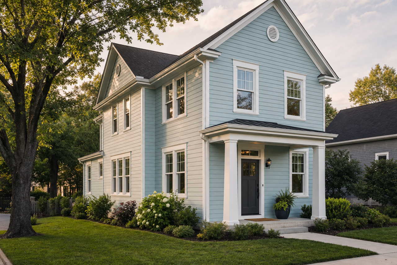Soft by Benjamin Moore on exterior