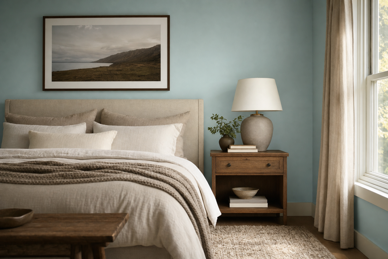 Soft by Benjamin Moore on interiors