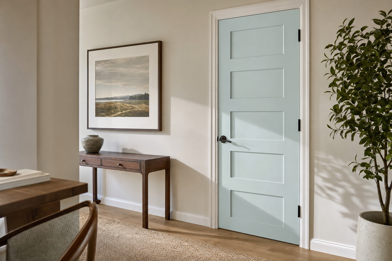 Summer by Benjamin Moore on interior-doors