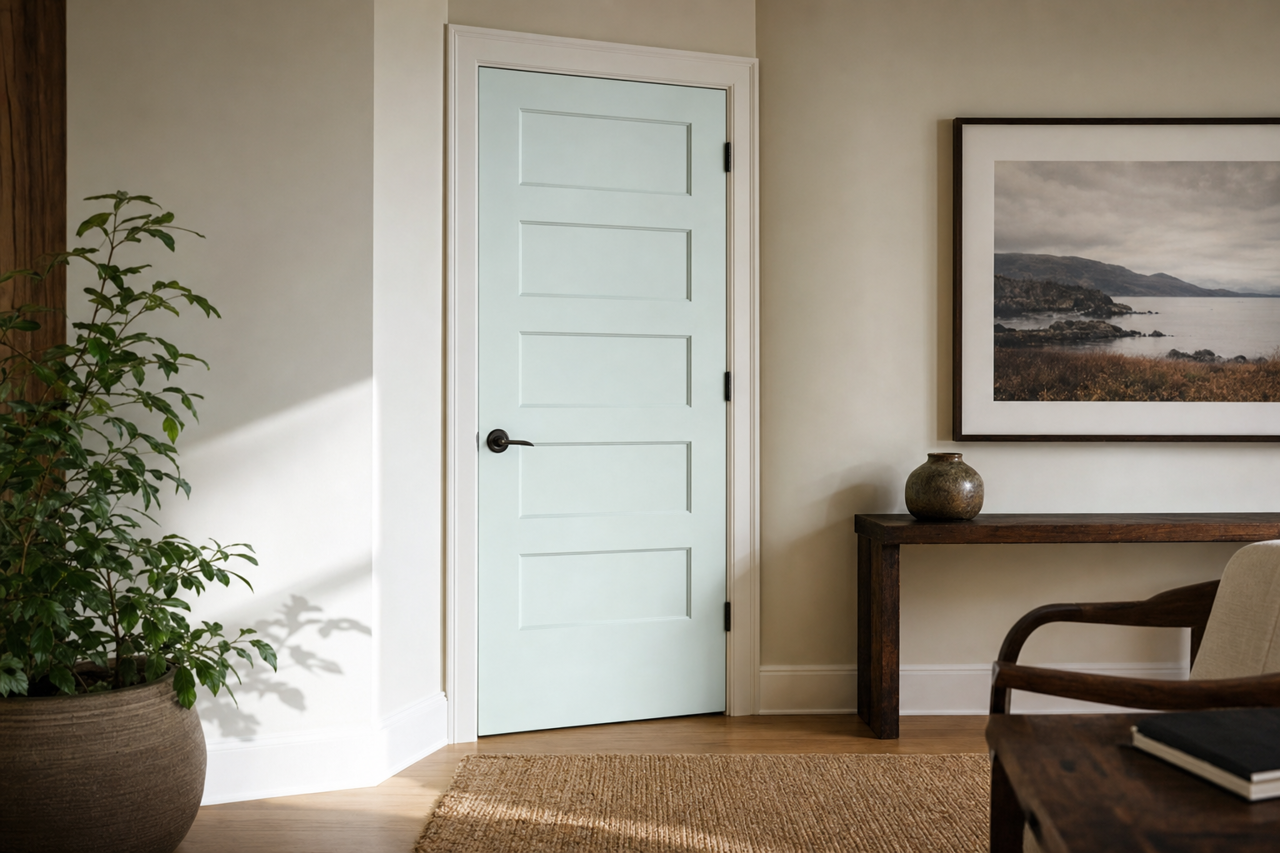 Patriotic by Benjamin Moore on interior-doors
