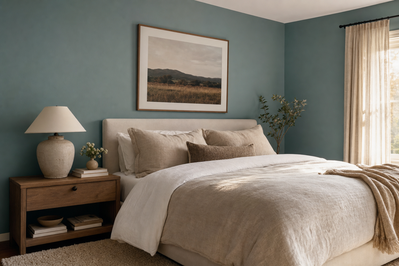 Aegean by Benjamin Moore on interiors