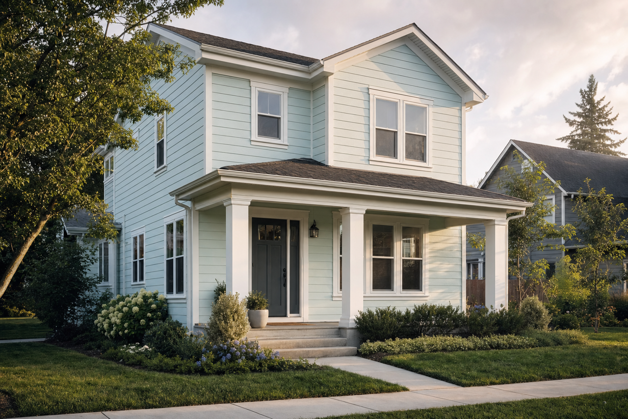 Whispering by Benjamin Moore on exterior