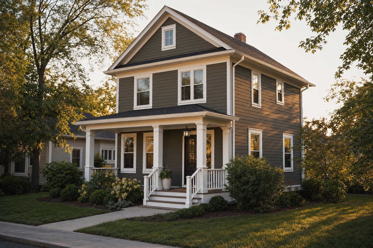 Green by Benjamin Moore on exterior