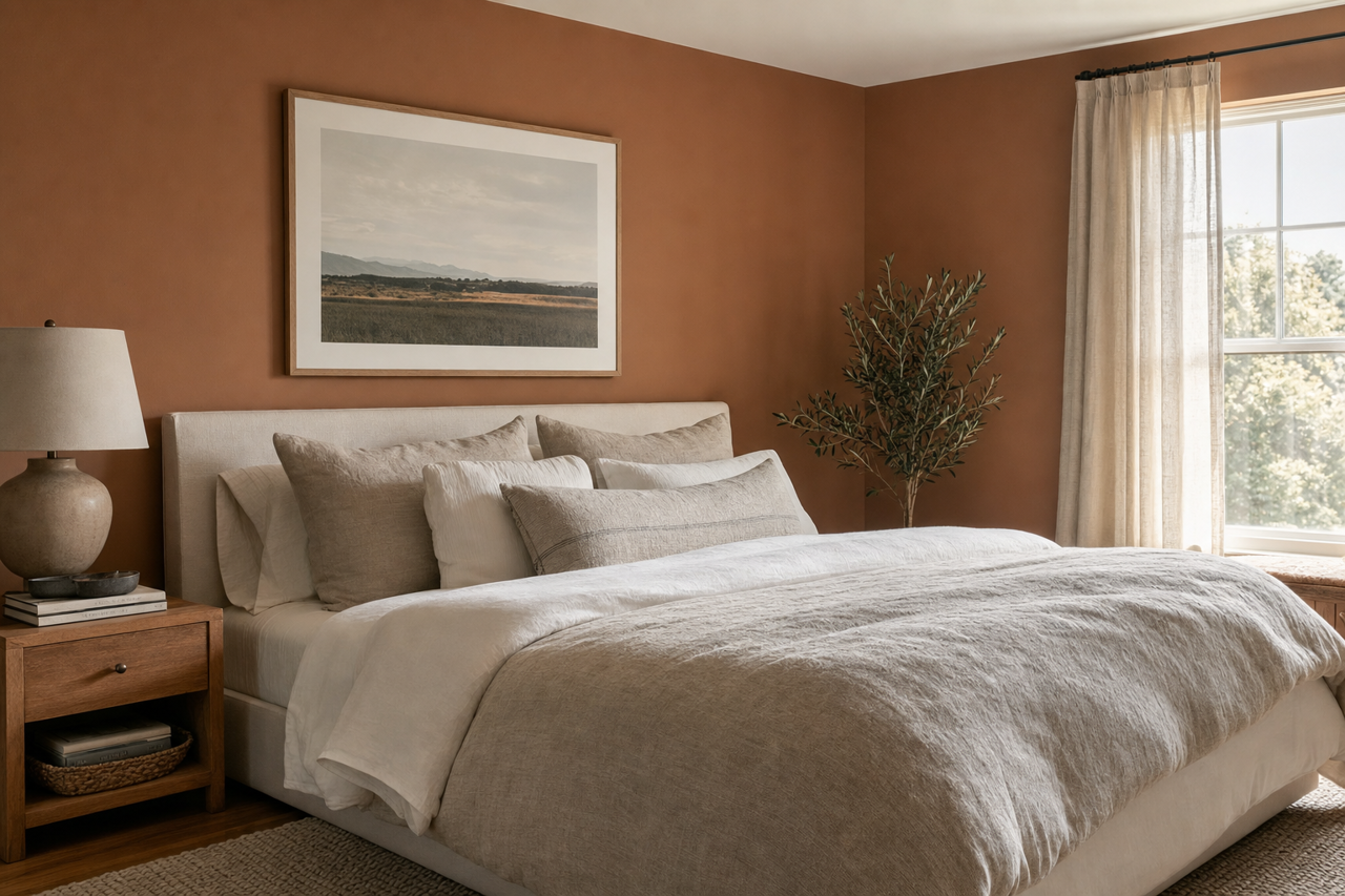 Green by Benjamin Moore on interiors