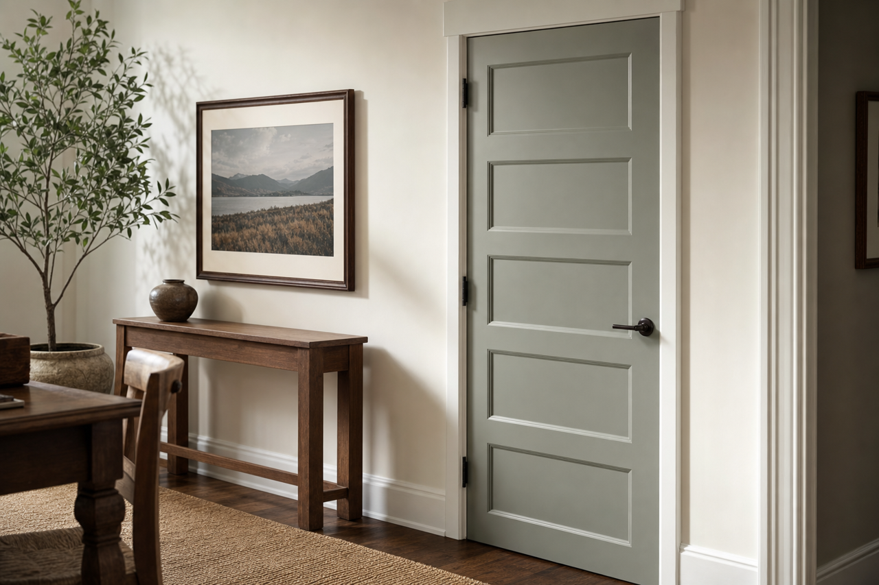 Carolina by Benjamin Moore on interior-doors