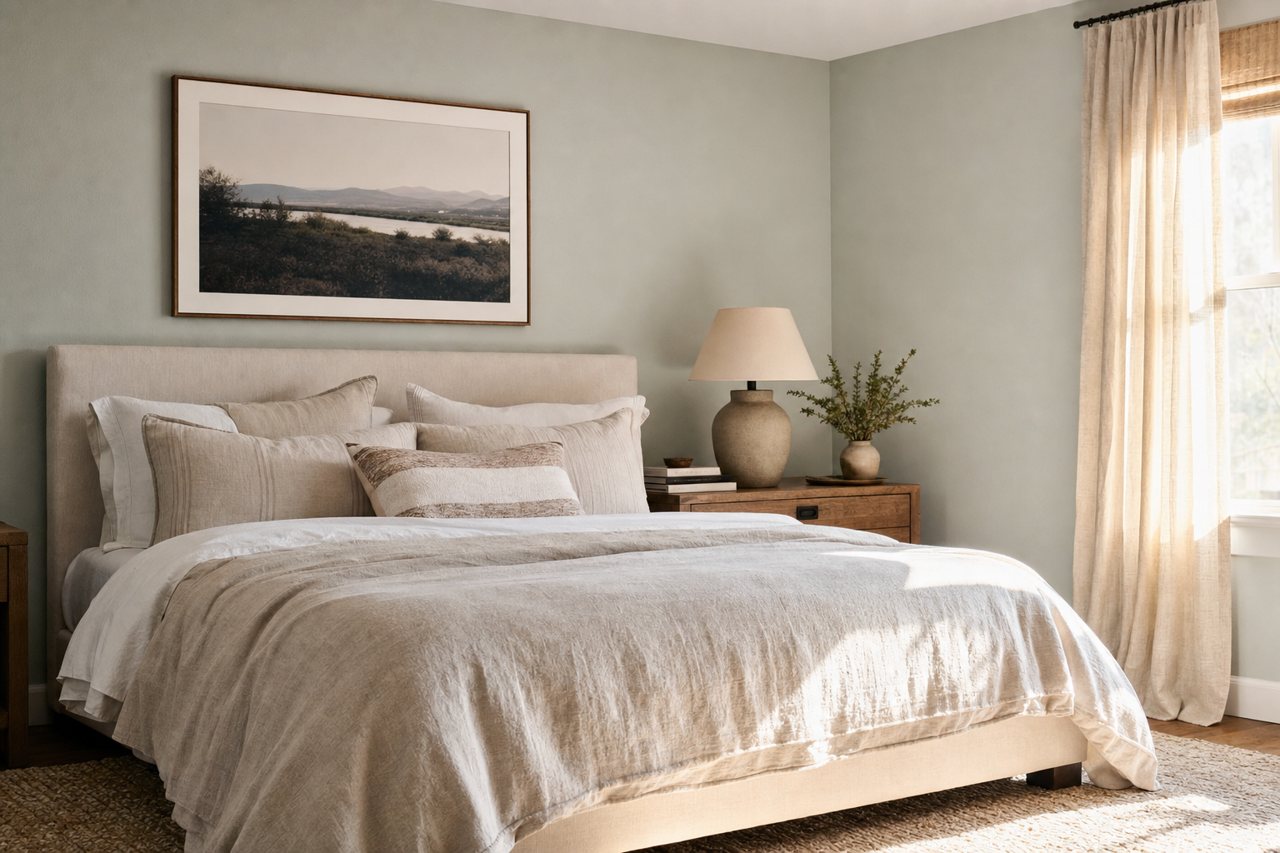 Misted by Benjamin Moore on interiors