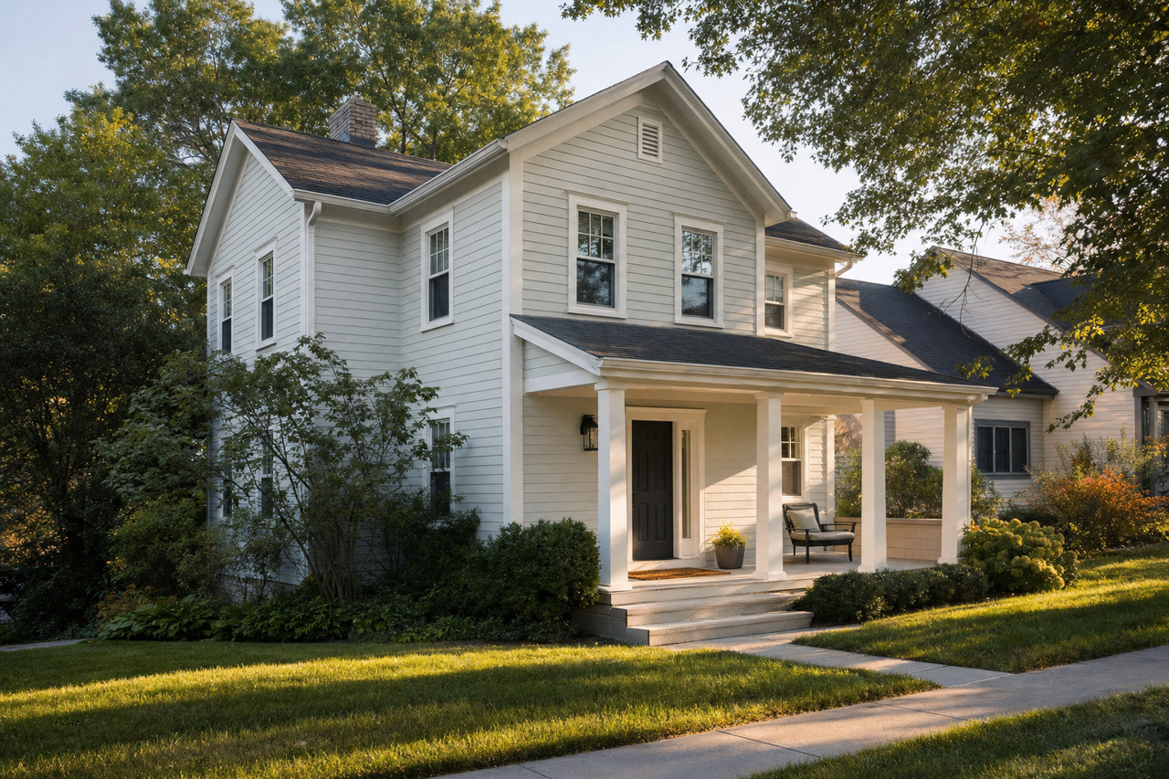 Gray by Benjamin Moore on exterior