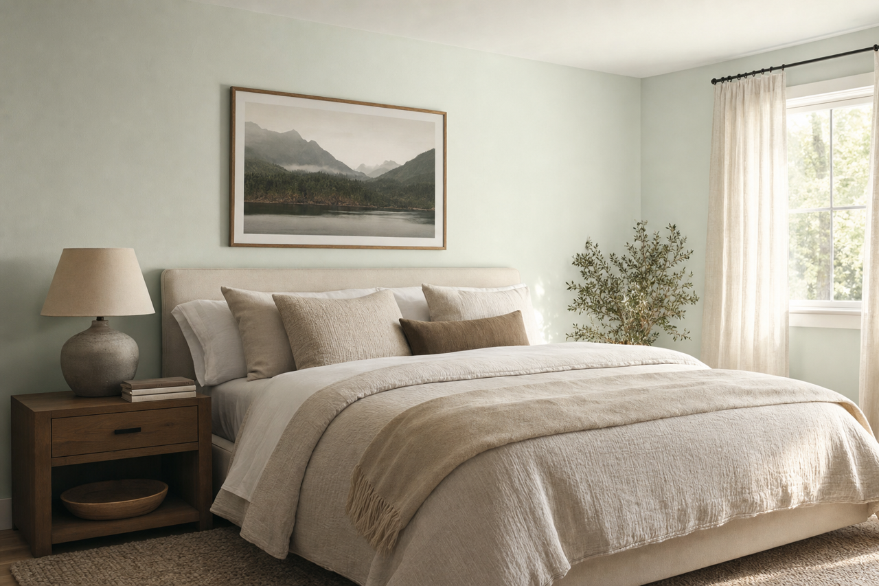 Gray by Benjamin Moore on interiors