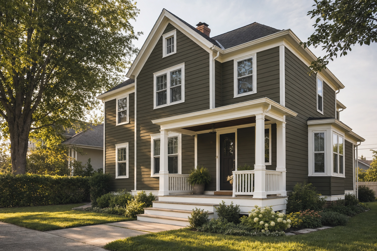 River by Benjamin Moore on exterior
