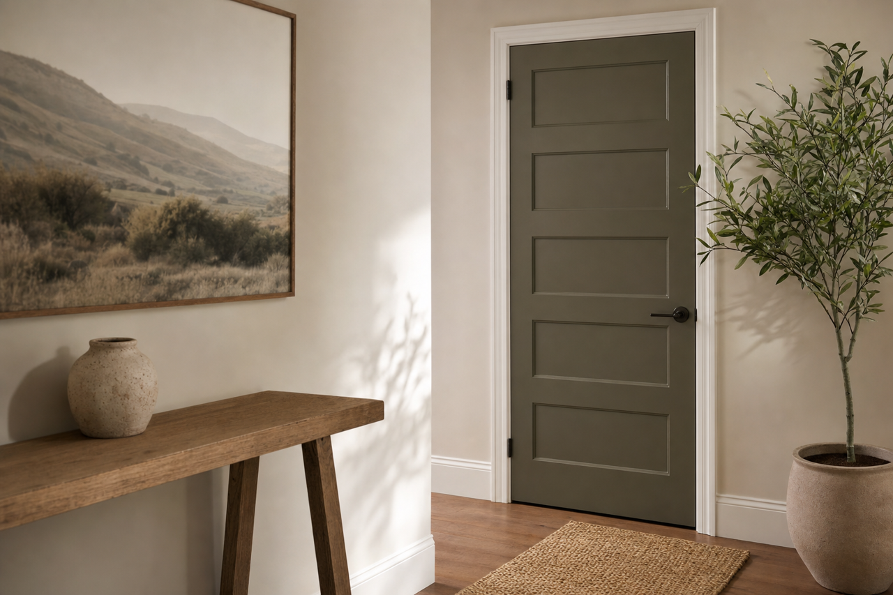 Dakota by Benjamin Moore on interior-doors