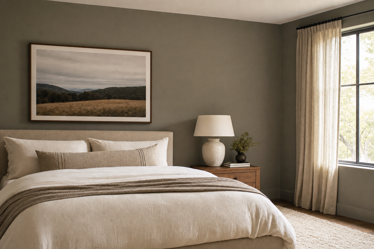 Sharkskin by Benjamin Moore on interiors