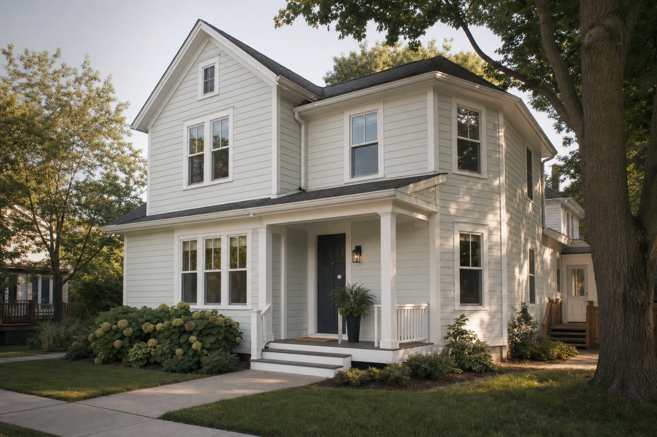 Green by Benjamin Moore on exterior