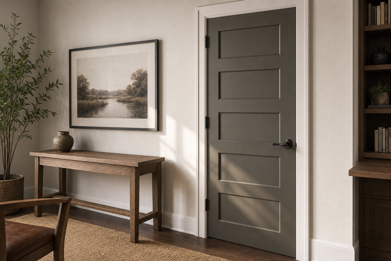 Tuscany by Benjamin Moore on interior-doors