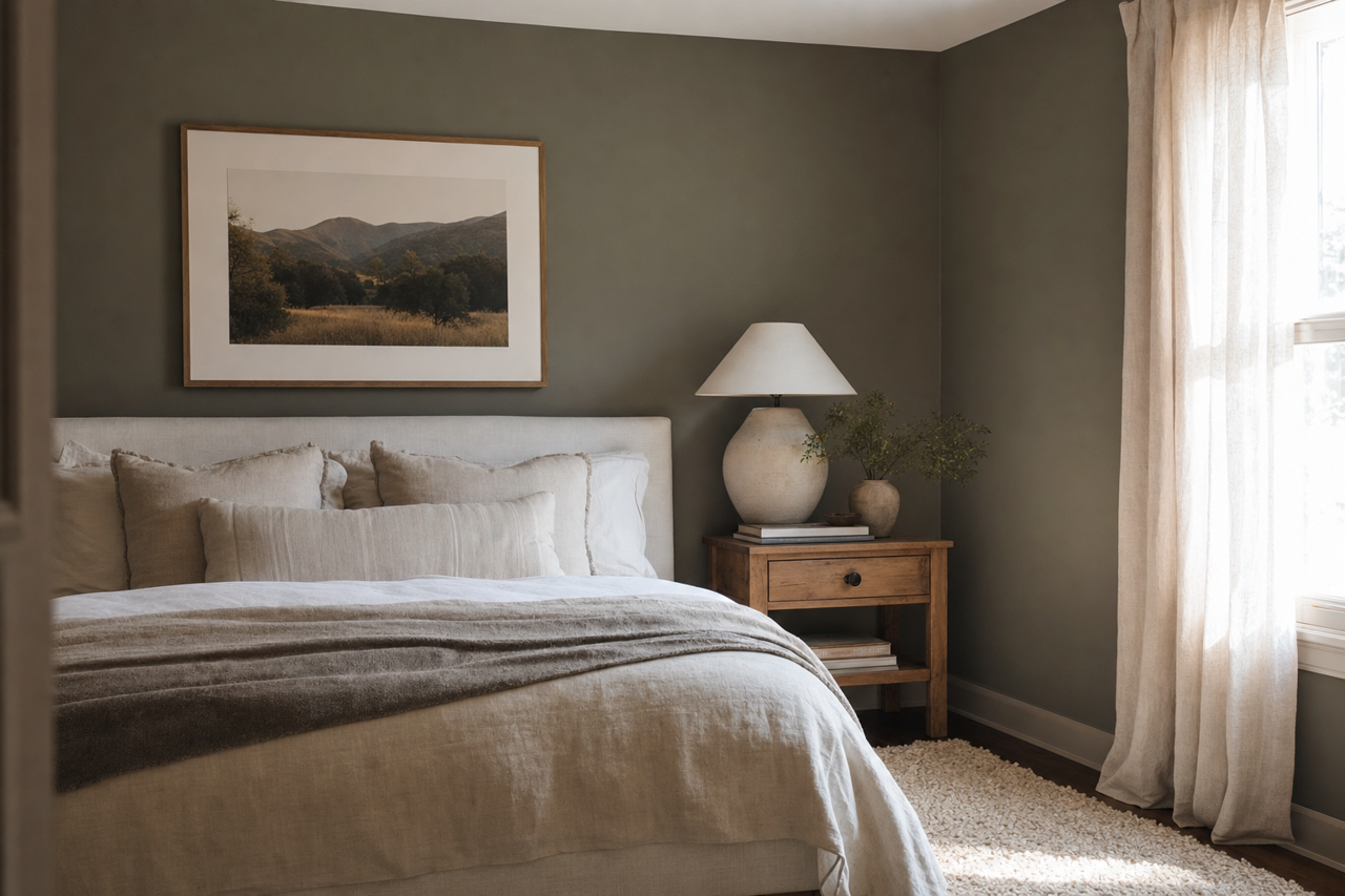 Dark by Benjamin Moore on interiors