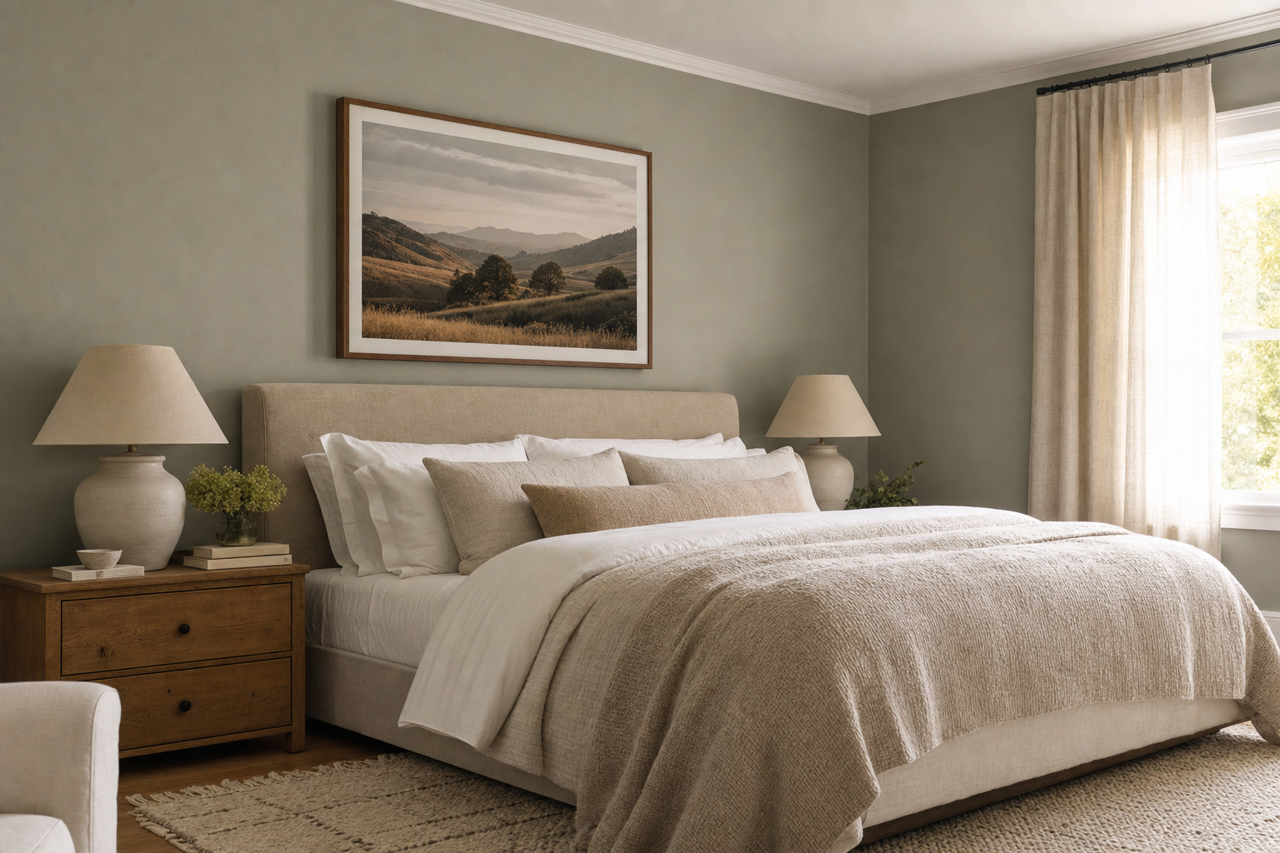 Storm by Benjamin Moore on interiors