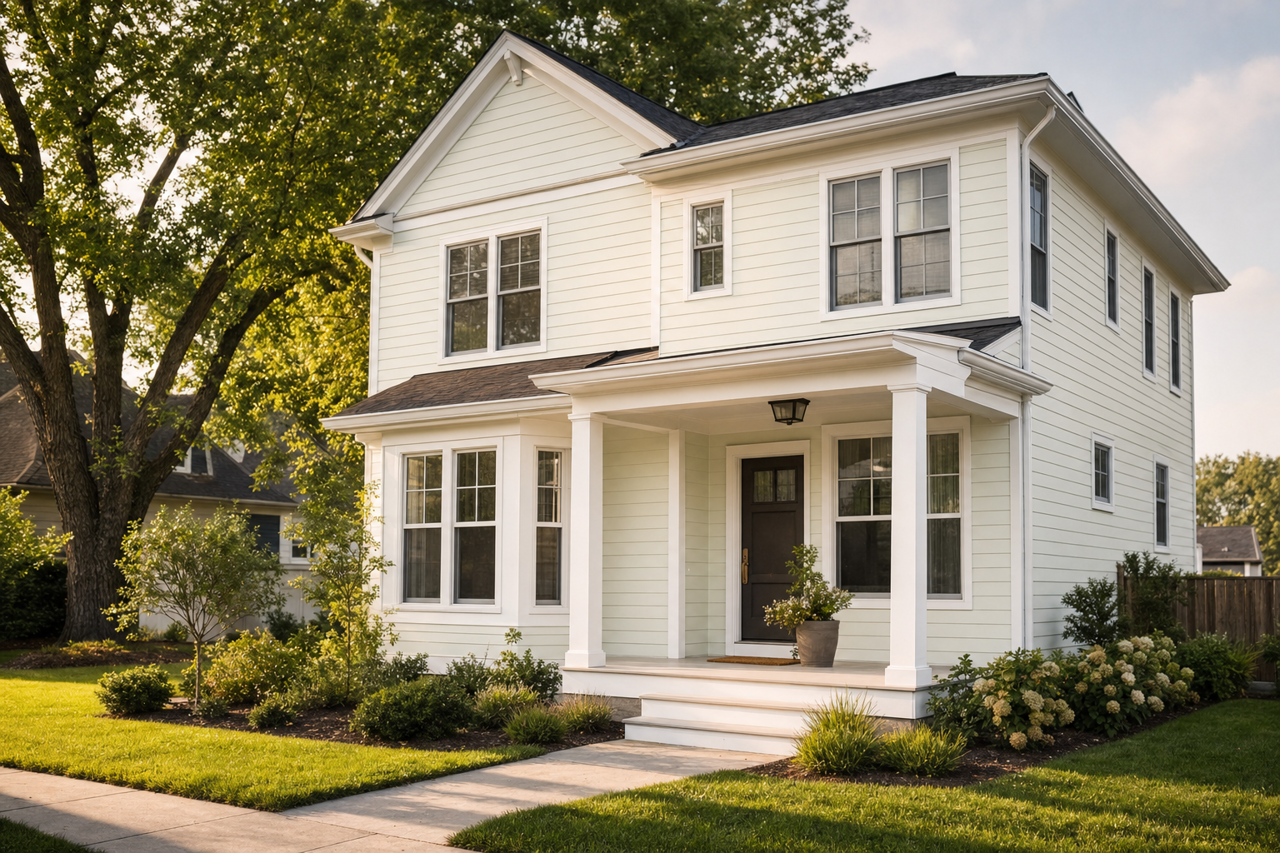 Winter by Benjamin Moore on exterior