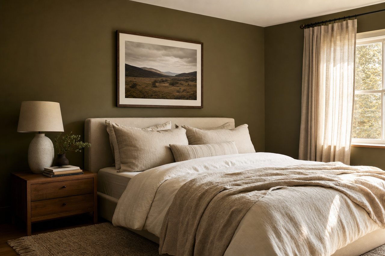 Artichoke by Benjamin Moore on interiors
