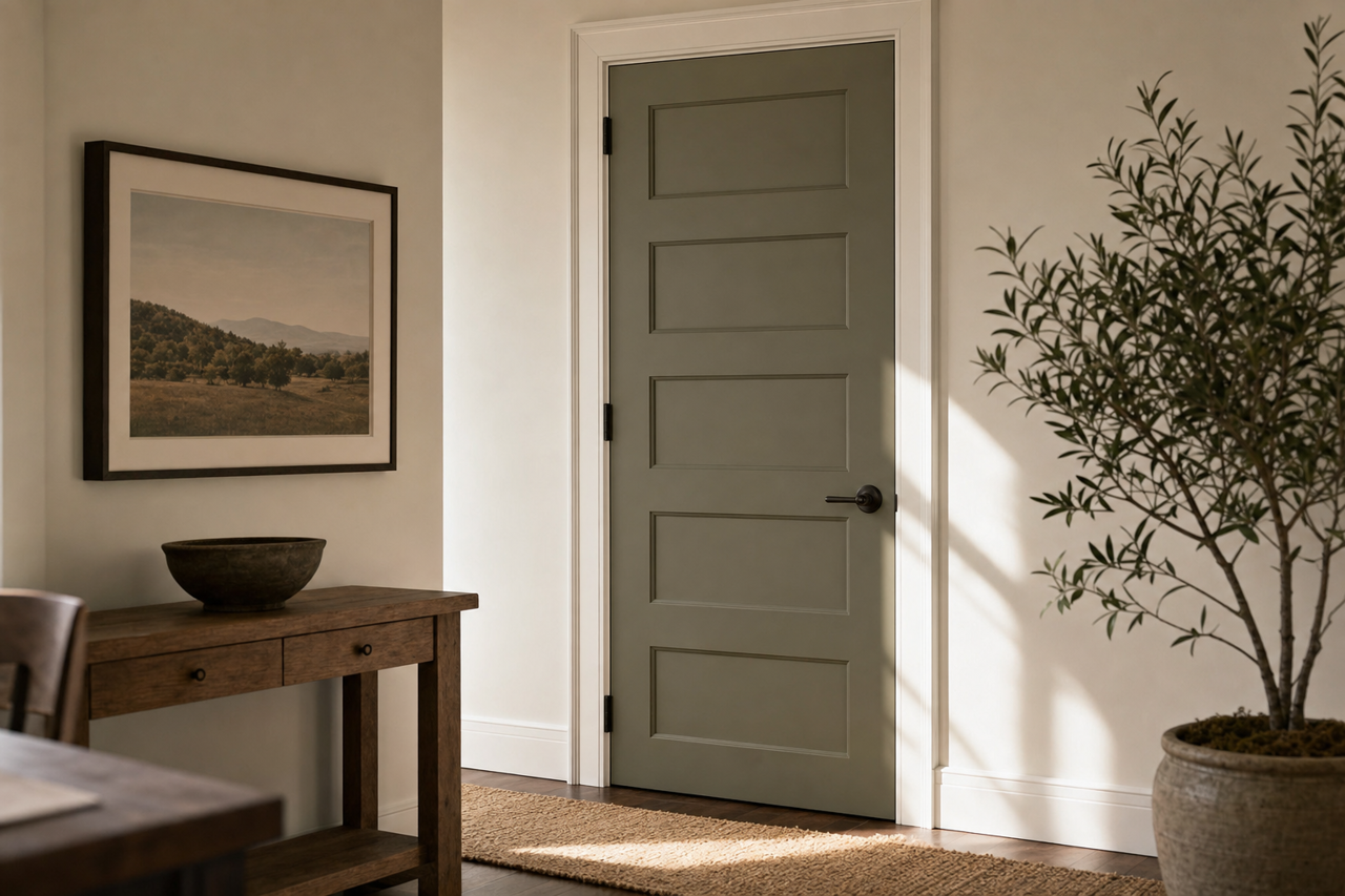 Army by Benjamin Moore on interior-doors