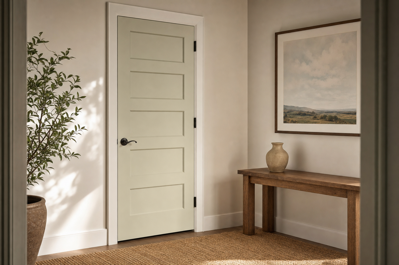 Horizon by Benjamin Moore on interior-doors