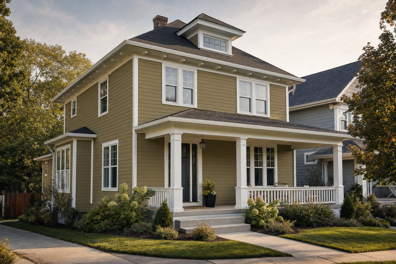 Mediterranean by Benjamin Moore on exterior
